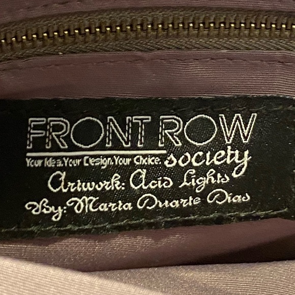 VTG giant change purse,FRONT ROW society,Maria Duarte Dias,retro “ACID lights” - Picture 11 of 12